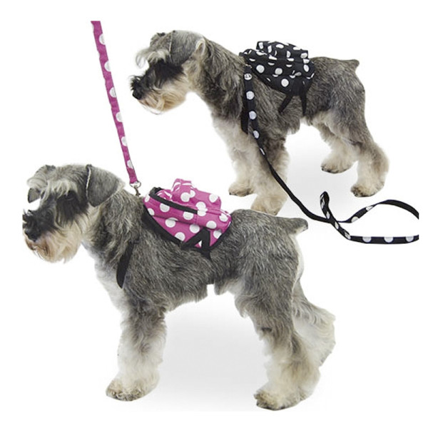 Mochila Arnes para perros pequeños Negra Rosa lunares al mejor preico