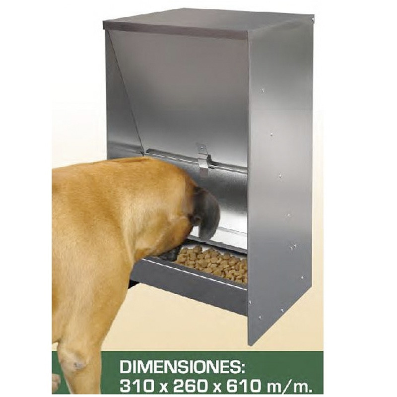 Tolva Comedero Para Perros resistente chapa galvanizada al mejor precio