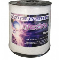 Cinta conductora Neón Eco 40 mm 200 m para cercas eléctricas