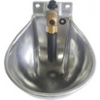 Bebedero Automático B-4 de Aluminio Pulido para Caballos y Vacuno