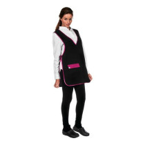 Delantal top fucsia para trabajadoras de peluquería canina