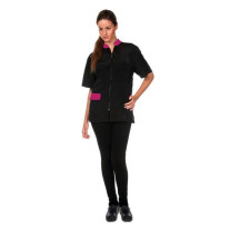 Casaca Ilva combi fucsia para centros de estética canina