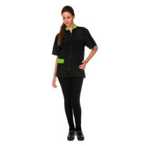 Casaca Ilva combi pistacho especial para peluqueras caninas