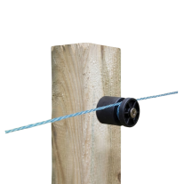 Aislador rosca madera para cercado eléctrico de ganado bolsa 25 unidades