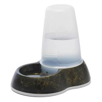 Bebedero Dispensador Loop Marble Negro para Perros y Gatos