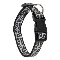 Collar Black & White Nylon Ajustable Profesional