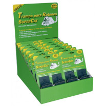 Expositor 28 Trampas para ratones eficaz Supercat con cebo permanente