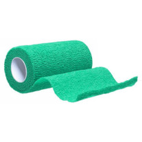 Venda elástica cohesiva verde 10 cm x 4,5 m pack 12 unidades veterinaria