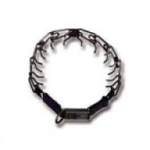 Collar de pinchos de acero inoxidable con cierre "Click Lock" Sprenger - Acero inoxidable negro