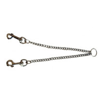 Adaptador métalico para correa dos perros a la vez