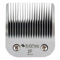 Cabezal universal Ibáñez Nº2F de 16 mm para acabado fino. Ideal para cortes largos uniformes y trabajos estéticos en peluquería canina profesional.