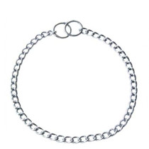 Collar Adiestramiento perros ahogo cadena eslabón fino Sprenger - Cromado