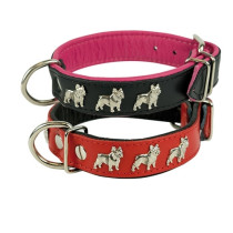 Collar Piel Bulldog Francés 