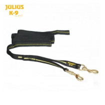 Correa terminada en Y con doble mosquetón Julius K9.