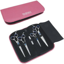 Estuche Ibáñez para 4 tijeras Fucsia peluquería canina