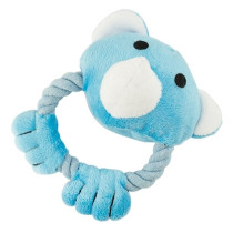 Osito de peluche y cuerda para perros