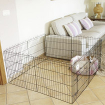 Parque Metálico 8 Paneles para perros Pequeños