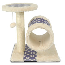 Árbol rascador rombos azul para gatos