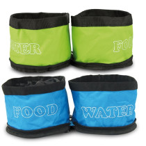 Comedero bebedero doble plegable