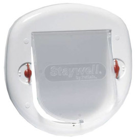 Compuerta Extraplana Blanca perros pequeños y gatos