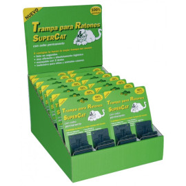 Expositor 28 Trampas para ratones eficaz Supercat con cebo permanente