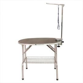 mesa-plegable-oval-negra-peluqueria-canina