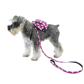 Mochila Arnes para perros pequeños Negra Rosa lunares al mejor preico 
