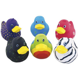 Patos Arcoiris de Vinilo juguete para perros con sonido