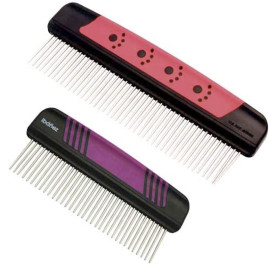 Peine grande de púas giratorias para perros y gatos