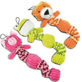 Juguetes alargados con sonido peluqche cerdito para perros