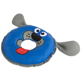 Perro frisbee flotante