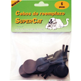 Recambio 6 cebos para Trampa para ratones eficaz Supercat 