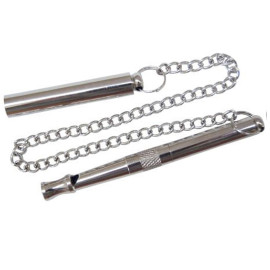 Silbato Profesional 9cm para perros caza con capucha 