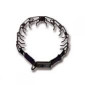 Collar de pinchos de acero inoxidable con cierre "Click Lock" Sprenger - Acero inoxidable negro