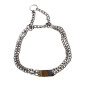 Collar Adiestramiento semi-estrangulador  cadena doble 