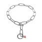 Collar Ahogo adiestramiento perros fuertes Sprenger eslabón alargado