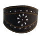 Collar de cuero picado artesano para galgo 