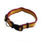 Collar para perros nylon bandera españa con cierre fácil