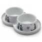 Comedero Trendy Diner Cats In Love Doble para perros