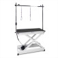 Mesa eléctrica Comfort negra regulable para peluquería canina