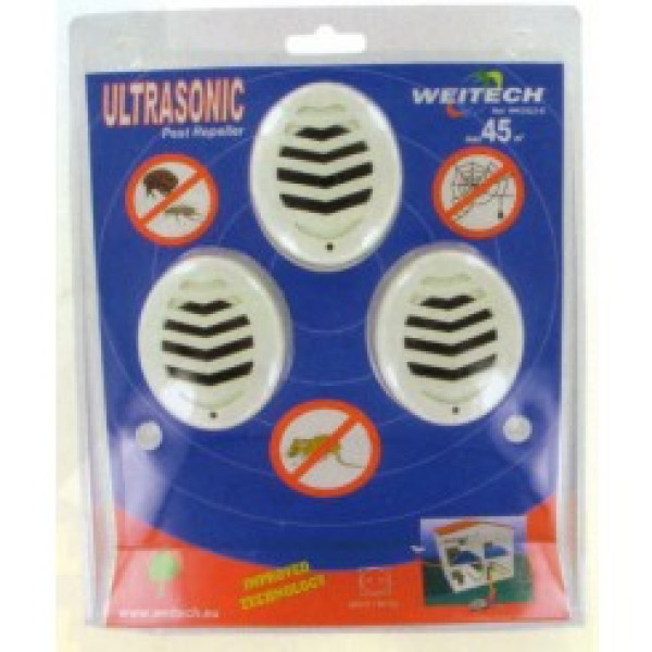 Repelentes ultrasonidos ratones e insectos hasta 45 metros pack de 3 unids
