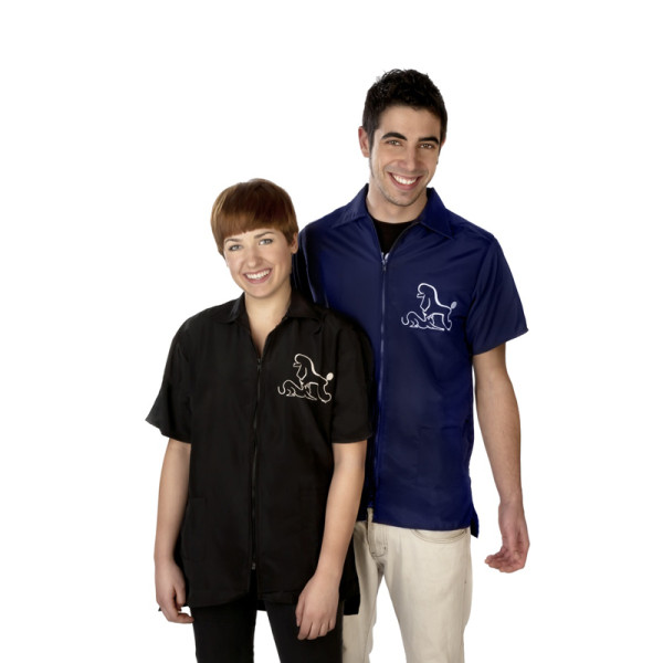 Blusón pelqueria canina camisola para pelqueros y pelqueras, blusa, Túnica, Camisola, camisa