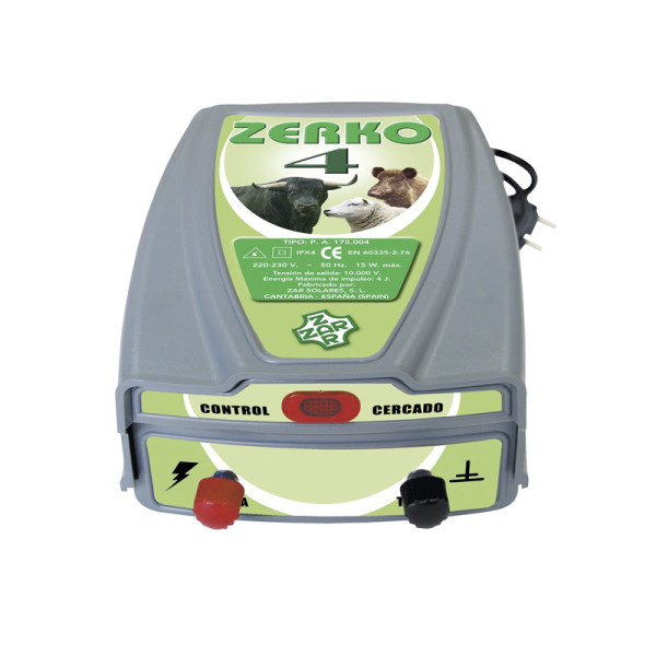 Cerca eléctrica Zerko-Red. 4 Julios de potencia Pastor eléctrico 