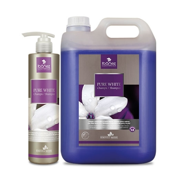 Champú Ibáñez Pure White para perros y gatos