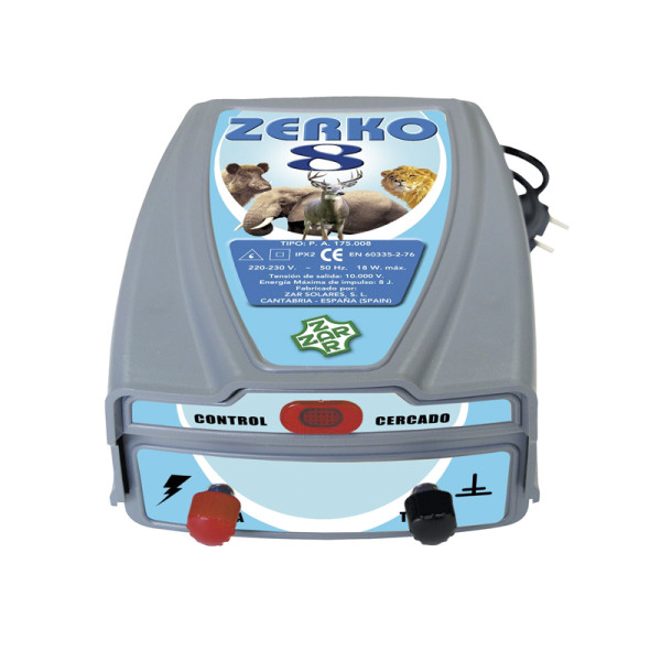 Compra Cerca eléctrica Zerko-Red. 8 Julios de potencia Pastor eléctrico 