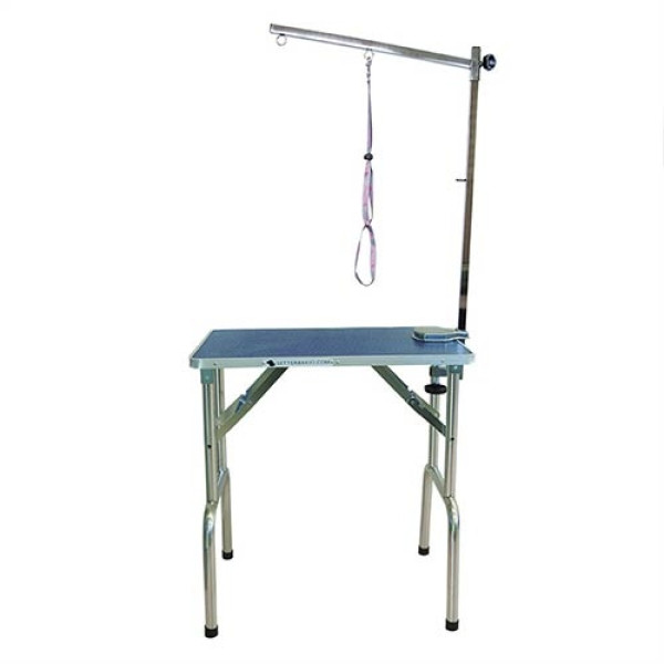 mesa-peluqueria-canina-plegable-azul-compacta