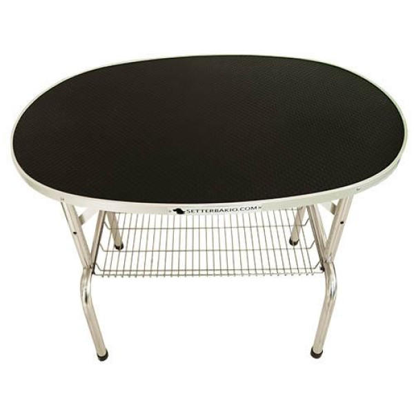 mesa-plegable-oval-negra-peluqueria-canina
