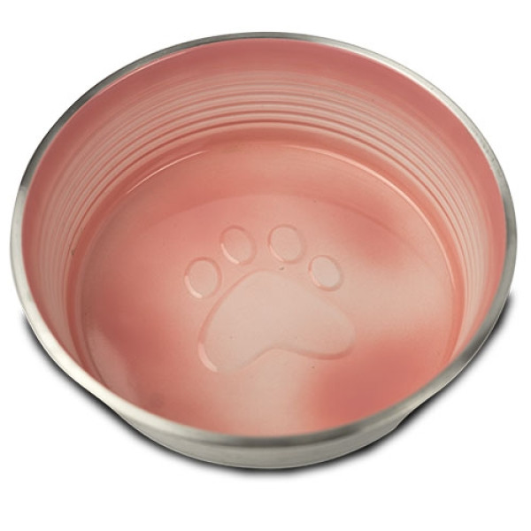 Comedero Bebedero "Aquarelle" COMEDERO ROSA 1.200 ML para perros al mejor precio | comprar bebedero rosa para perros barato