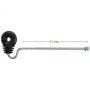 Aislador separador Z-64 con varilla 210 mm y tornillo M6 para cercado eléctrico