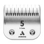 Andis Cabezal Universal Acero Nº5 | Pelo Denso 6,3 mm